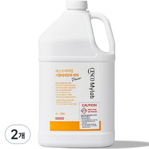 세스코마이랩 기름때세정제 파워, 4L, 2개