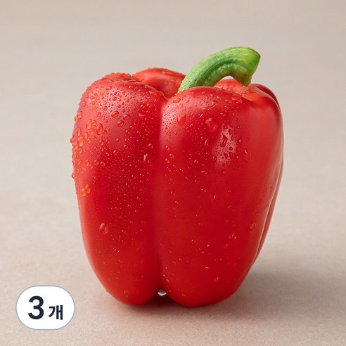 국내산 GAP 빨강 파프리카, 1입, 3개