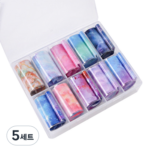 마블 몽환 네일 호일필름 10종 세트, KE_01_07, 5세트