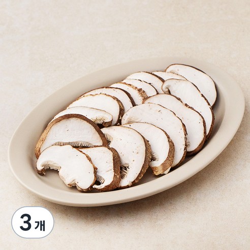 국내산 표고버섯 슬라이스, 100g, 3개