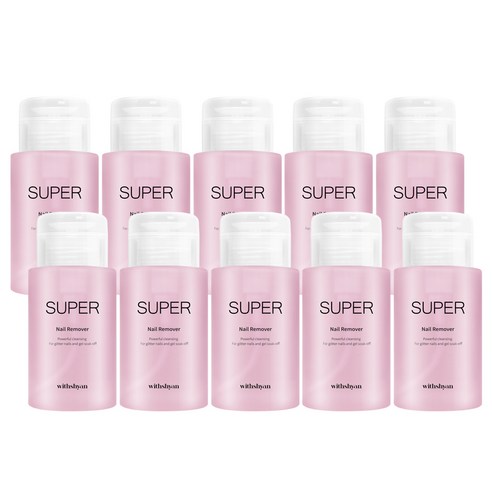 위드샨 대용량 펌프형 슈퍼네일리무버, 200ml, 10개