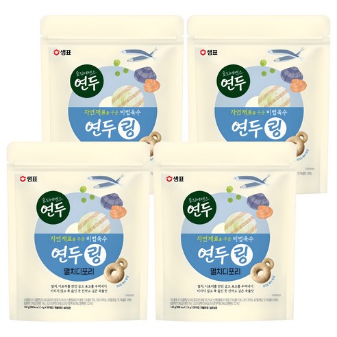 샘표 연두링 멸치디포리, 140g, 4개