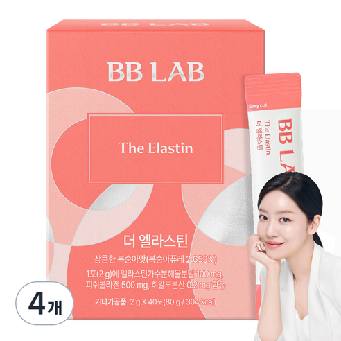 비비랩 더 엘라스틴 히알루론산, 40회분, 4개