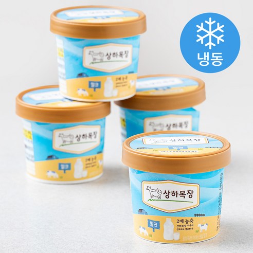 상하목장 아이스크림 밀크 4입 (냉동), 1개, 400ml
