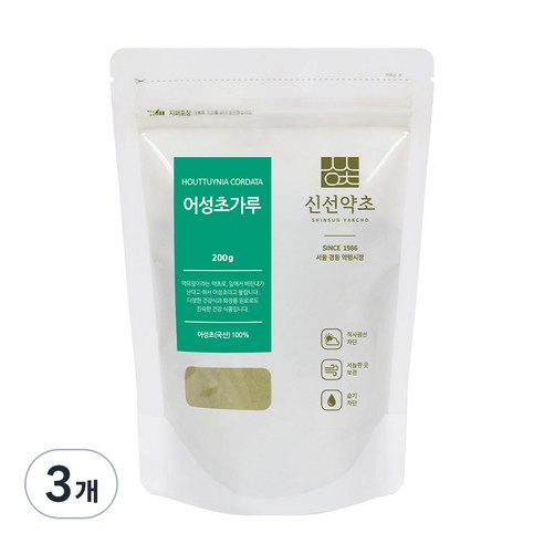 신선약초 어성초가루, 3개, 200g