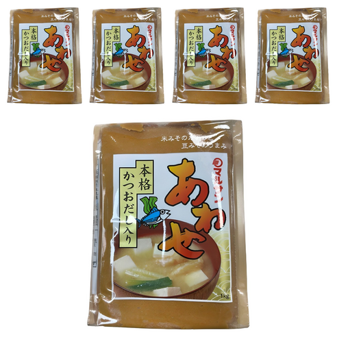 아와세 미소 일본된장, 1kg, 5개