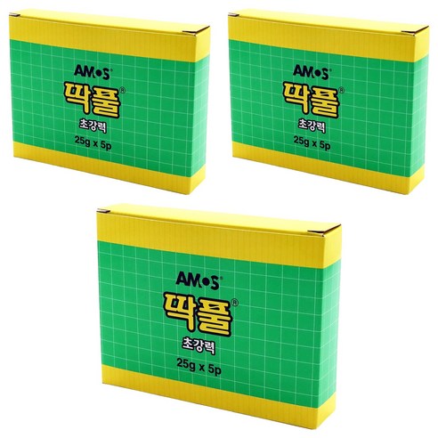 아모스 초강력 딱풀, 25g, 15개