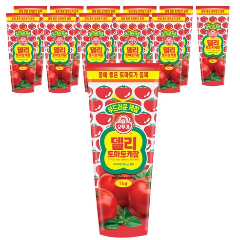오뚜기 델리 토마토 케찹, 1kg, 12개
