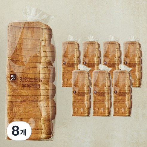 아워홈 맛있는 모닝 우유식빵, 720g, 8개