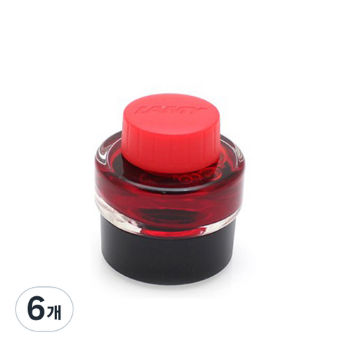 LAMY 병잉크 리필, 레드, 6개