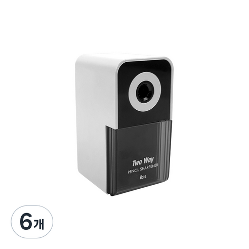 아이비스 투웨이 연필깎이 SP11564, 화이트, 6개
