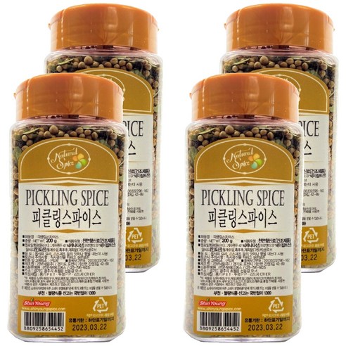 내츄럴스파이스 피클링 스파이스 천연향신료, 200g, 4개