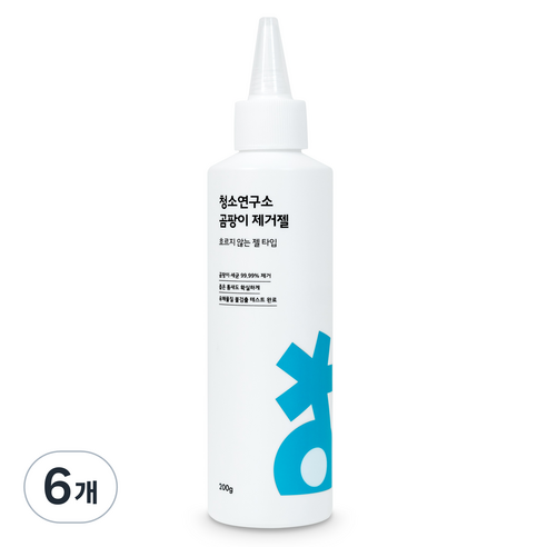 청소연구소 곰팡이 제거젤, 6개, 200g