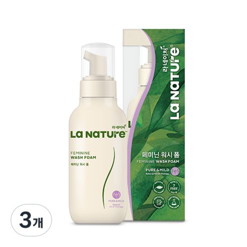 라네이처 페미닌 워시 폼, 200ml, 3개