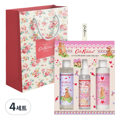캐스키드슨 라 튤립 바디 케어 트리오 + 쇼핑백 세트, 4세트