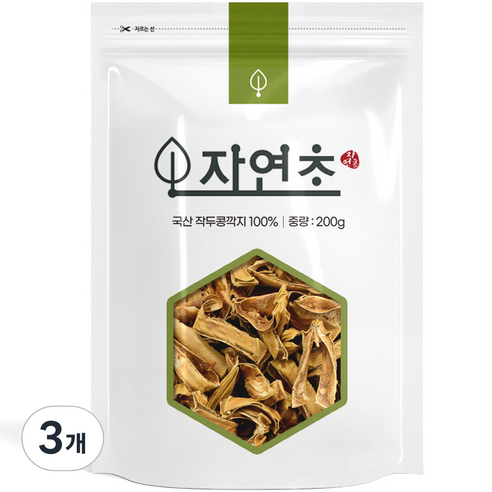 볶은 작두콩차 작두콩깍지차, 200g, 3개, 1개입