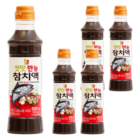 첫맛 만능 참치액, 500g, 5개