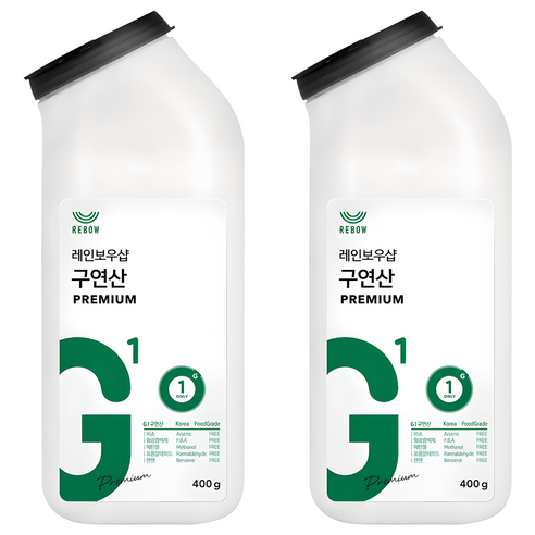 레인보우샵 구연산 프리미엄 톡톡이, 2개, 400g