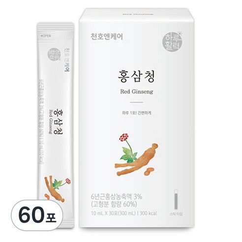 천호엔케어 홍삼청, 10ml, 60개