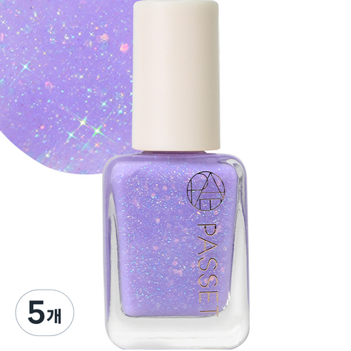 파셋 셀럽 네일 폴리쉬 매니큐어, 55 프리티퍼플, 7ml, 5개