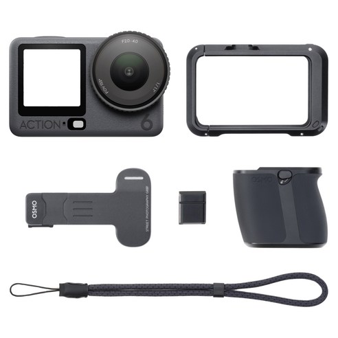 DJI Osmo Action 6 스트리트 사진 스탠더드 콤보 액션캠 + 스트리트 사진 그립 액세서리 키트 세트