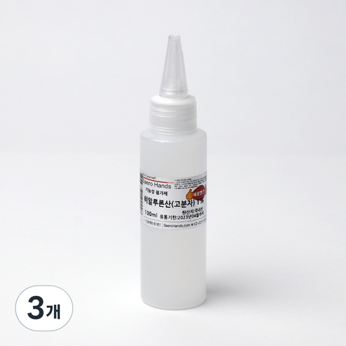 새로핸즈 고분자 히알루론산 1% 100ml, 3개