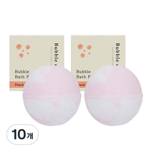 버블데이 배쓰밤 피치, 100g, 10개