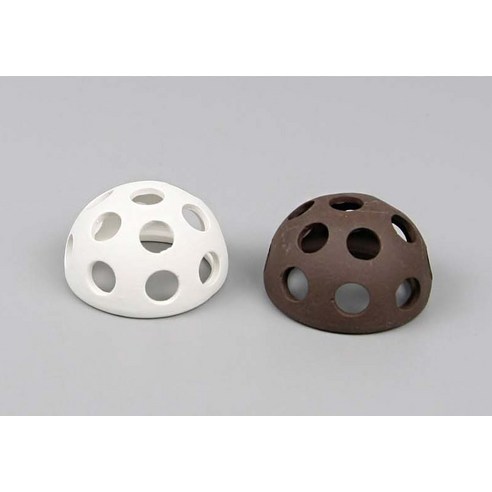 수족관 분위기를 돋보이게 하는 모비딕 수족관 장식용 반원타공 다크브라운 ST-309