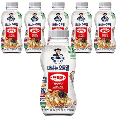 퀘이커 마시는 오트밀F 단백질2.0, 80g, 6개