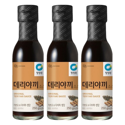 청정원 데리야끼 소스, 3개, 250g
