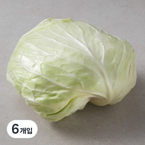 국내산 양배추, 1개입, 6개