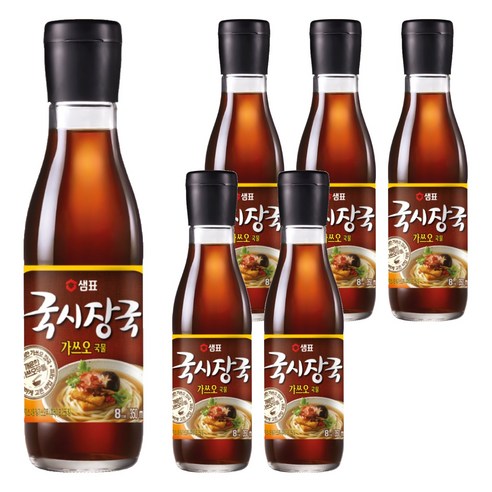 샘표 국시장국 가쓰오국물, 350ml, 6개