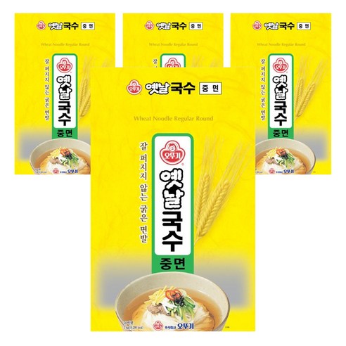 오뚜기옛날 국수 중면, 3kg, 4개