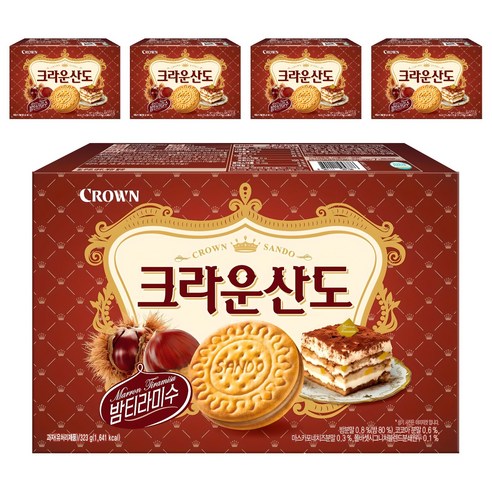 크라운산도 밤 티라미수, 323g, 5개