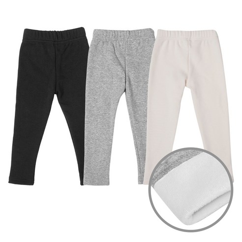 베이스알파에센셜 키즈 밍크털 레깅스 3종 세트