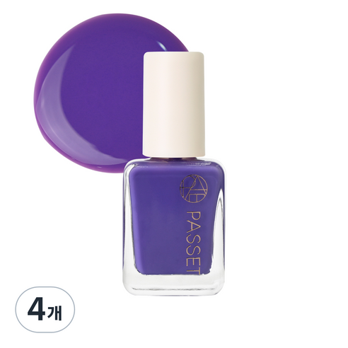 파셋 셀럽 네일컬러 폴리쉬 매니큐어 7ml, 35 미스틱퍼플, 4개