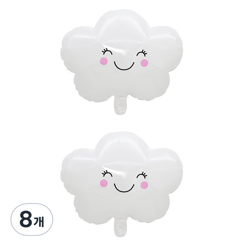 니나마켓 귀여운 파티 풍선, 구름, 8개