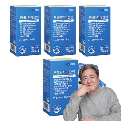 뉴트리코어 루테인지아잔틴 7.5g, 30정, 4개