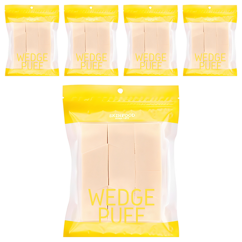 스킨푸드 웨지 퍼프 대용량, 5개