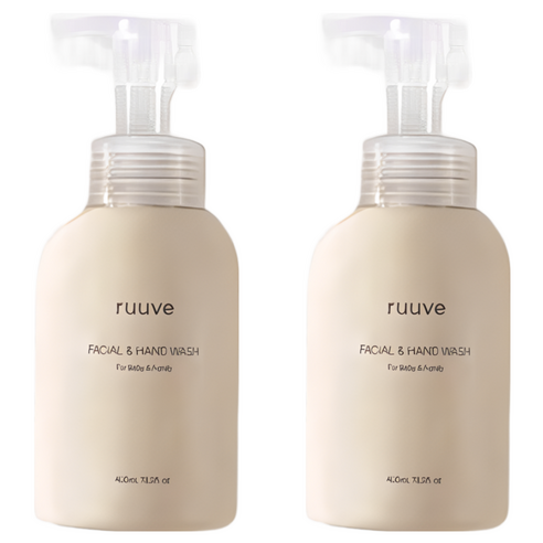 ruuve 유아용 페이셜 핸드 워시, 2개, 400ml