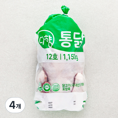 다향 통닭 12호 (냉장), 4개, 1.15kg