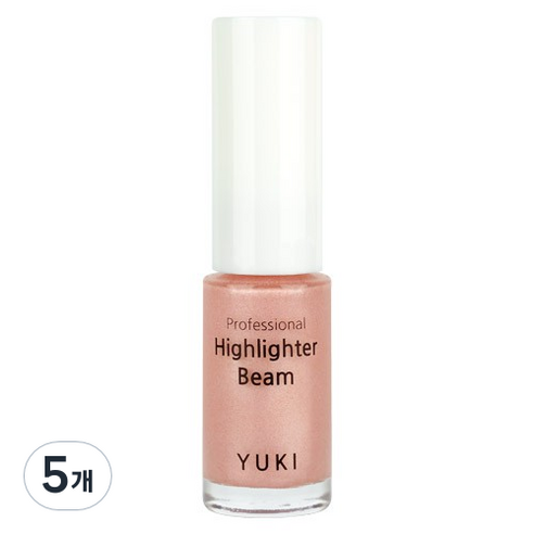 유키 프로페셔널 하이라이터 빔 5ml, 03 로즈페탈, 5개