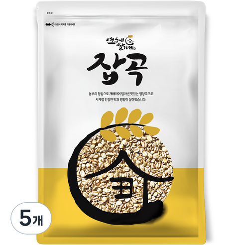 연수네쌀가게 잡곡 압맥, 1kg, 5개