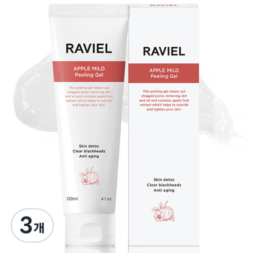 라비엘 사과 마일드 필링젤, 120ml, 3개