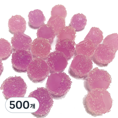 데코덴 알사탕 크런치 슬라임 재료, 500개, 퍼플