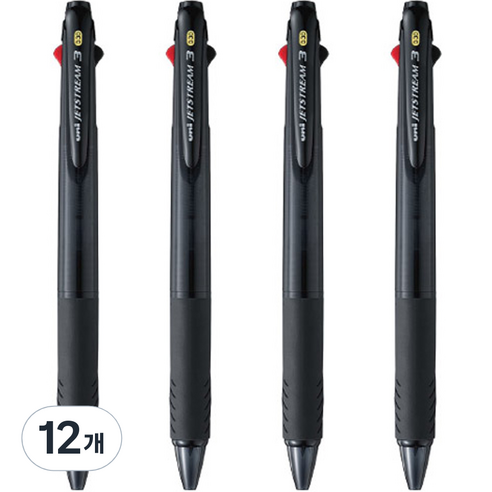 제트스트림 3색 볼펜 0.38mm, TB, 12개