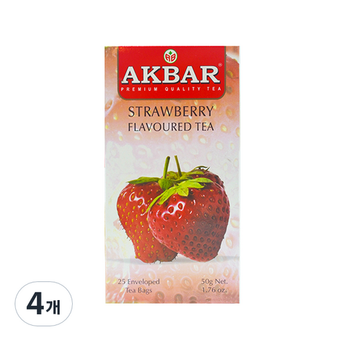 아크바 딸기향 홍차, 2g, 25개입, 4개