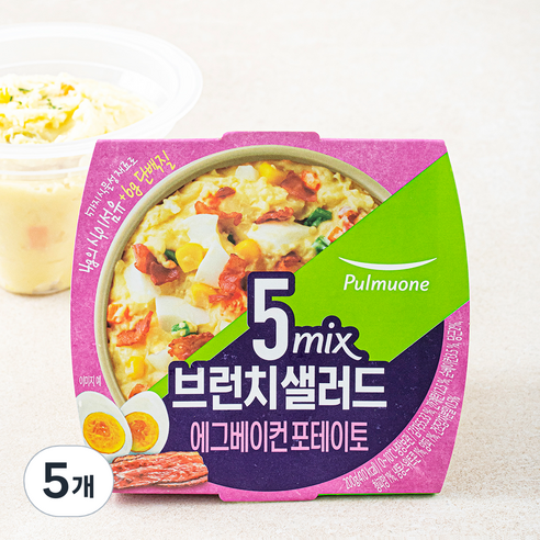 풀무원 5mix 브런치 샐러드 에그베이컨 포테이토, 200g, 5개