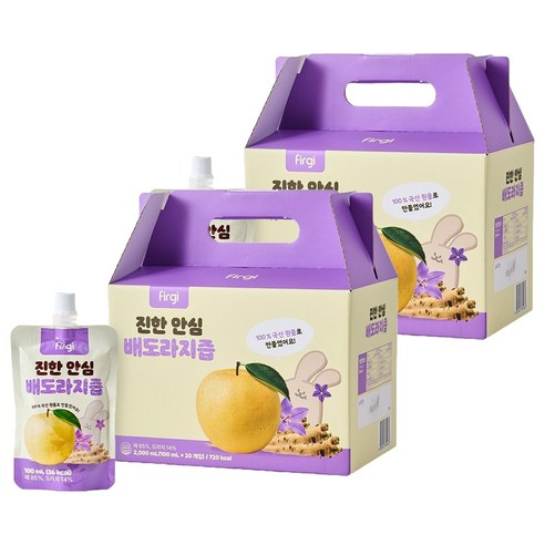 퍼기 진한 안심 배도라지즙 20p, 2개, 2L