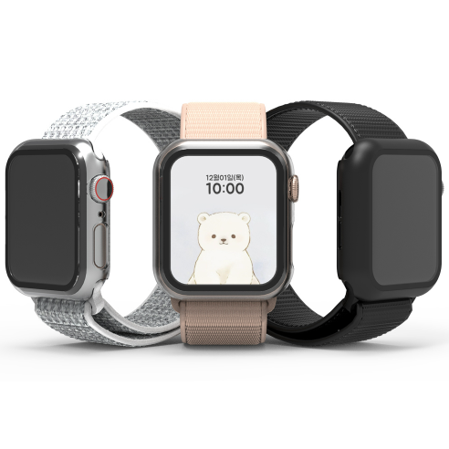 애플워치, 쌩폰 감성을 그대로! 로랜텍 풀커버 케이스로 완벽 보호하세요.